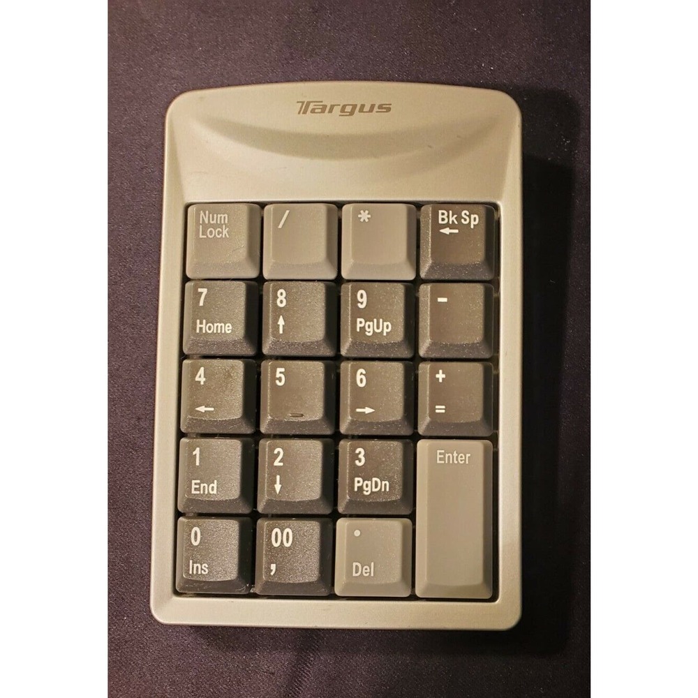 Targus Wireless Stow-N-Go 10 Key Number Keyboard/Keypad #AKP01US - USB, Tested!